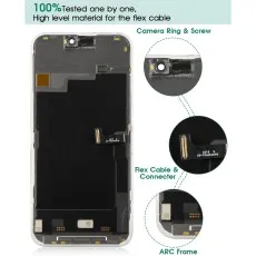 Full Kit Screen Recplacement with Repair Protector For Replacement Fornt For iPhone 15 Pro Max Display Repair Kit
