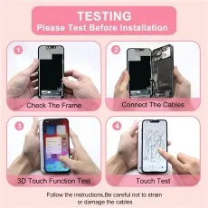 High-Resolution OLED Display Replacement for iPhone 14 Series how to test