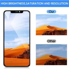 iPhone xs max for high brightness saturation and resolution