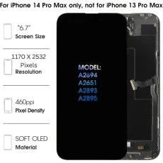 Touch Digitizer Screen Replacement for iPhone 14 Pro Max