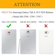 Compitable with Premium Leather Tablet Cover for Samsung Galaxy Tab A 10.5" (2018)