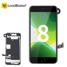 Premium LCD Screen Replacement for iPhone 8 with Back Plate in black