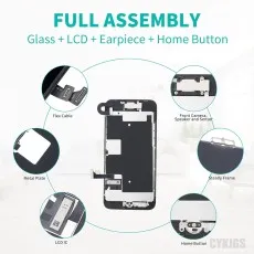 Premium LCD Screen Replacement for iPhone 8 Plus with Back Plate Full Assembly