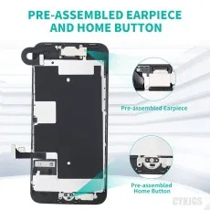 Premium LCD Screen Replacement for iPhone 8 Plus with Back Plate With Strong Material