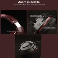 Top-Quality Gaming Headset with 7.1 Surround Sound with clear material look
