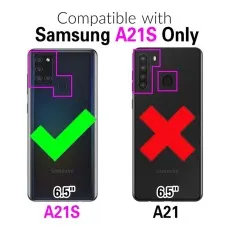 Full Body Clear Case Compatible with Samsung Galaxy A21S