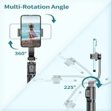 Multi Rotation Angle for Anti-Shake Selfie Stick Tripod