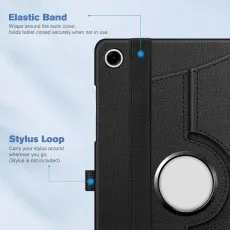 Protective Leather Case for Samsung Galaxy Tab A9 Plus  with elastic band