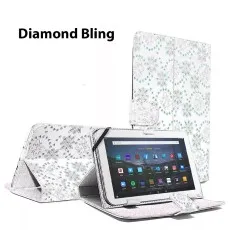 Universal 7-Inch Tablet Case for Amazon Fire 7 HD (2013) in Daimond White