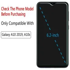Pic showing compatibility of tempered glass screen protector for Samsung Galaxy A10 and A10S