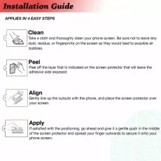 2-Pack Tempered Glass Screen Protector for Samsung Galaxy A10E insallation Guide