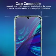 Huawei Y5 2019 Tempered Glass Screen Protector – 2-Pack case Friendly