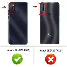Compitable with Alcatel 3L 2021 Tempered Glass Screen Protector – 2-Pack