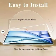 2 Pack Tempered Glass Screen Protector for iPad Air 11 Pro 11 (2025-2018) Apple Pencil Pro Compatible