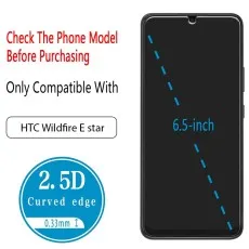 HTC Wildfire E Star 2-Pack Tempered Glass Screen Protector perfect fit
