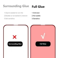 iPhone 16e Tempered Glass Screen Protector – Showcasing Full Glue, 9H Hardness & Bubble-Free Installation