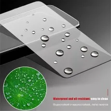 Waterproof and oil-resistant tempered glass – repels liquids, smudges, and keeps your screen clean