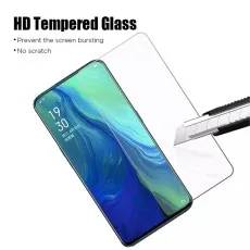 HD tempered glass screen protector for Oppo F15 – prevents screen bursting, scratch-resistant, and ensures high clarity