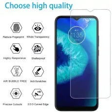 Premium tempered glass screen protector for Moto E20 – shatterproof, anti-scratch, and bubble-free
