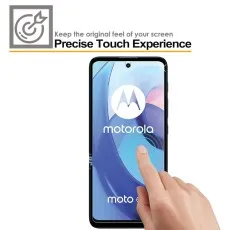 Precise Touch Screen Protector for Motorola Moto E22i – Maintains Original Screen Sensitivity and Feel.