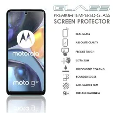 Premium Tempered Glass Screen Protector for Motorola Moto E22i – 9H Hardness, Ultra Slim, and Precise Touch