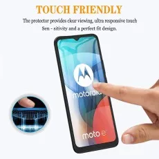 Ultra-responsive Moto E7 screen protector ensures clear viewing and seamless touch sensitivity.