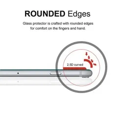 Moto G 2022 tempered glass – 2.5D rounded edges, smooth touch, ultra-clear, and comfortable grip