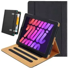 Genuine leather flip cover for iPad Mini 2024