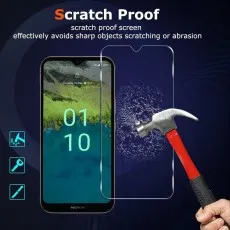 Tempered glass screen protector for Nokia C110 with anti-stain, bubble-free, shatterproof, scratch-resistant, and HD transparency features