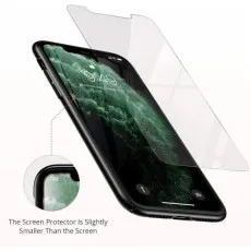 Tempered glass screen protector for Nokia C12 & C12 Pro, designed to be slightly smaller than the screen for case compatibility, offering high transparency and edge-to-edge protection.