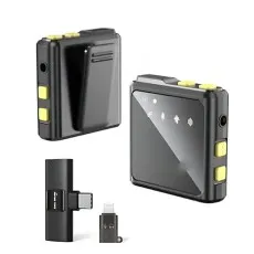 Wireless USB-C Microphone for Audio and Video Recording