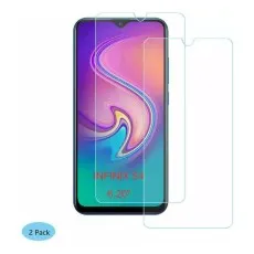 Infinix S4 Tempered Glass Screen Protector 2-Pack - Displaying clarity and 2-pack offer