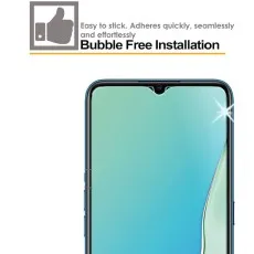 Easy-to-apply tempered glass screen protector for OPPO A15s with bubble-free installation.