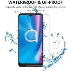 Waterproof & Oil-Proof Tempered Glass Screen Protector for Alcatel 1S (2020) & Alcatel 1SE (2020) – Smudge-Resistant, Easy to Clean, and Protects Against Water and Oil Stains.