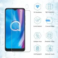 Alcatel 1S (2020) & Alcatel 1SE (2020) Tempered Glass Screen Protector – 9H Hardness, High Transparency, Scratch Resistant, Curved Edge, Bubble-Free, Oleophobic Coating, Anti-Fingerprint