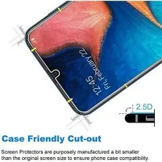 Infinix Hot 12i 2022 screen protector with a case-friendly 2.5D cutout design for better compatibilit