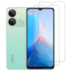 2-Pack Tempered Glass for Infinix Smart 7 – 9H Hardness, Scratch-Resistant & Case-Friendly