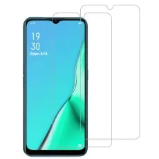 Tempered glass screen protectors for Oppo A1x with precise cutouts for camera and sensors.