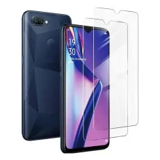 Close-up of OPPO A11k and Tempered Glass Screen Protector