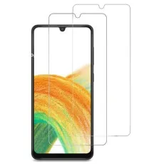 Clear tempered glass screen protector for Oppo A2X, providing full coverage and durability