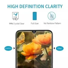 TCL 205 screen protector showcasing high-definition clarity with 99% crystal-clear transparency. Comparison highlights CZARTECH quality vs. other brands, ensuring full glue adhesion