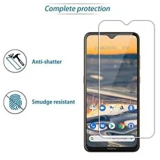 Anti-shatter, smudge-resistant tempered glass for Nokia 1.2, ensuring complete protection and clarity
