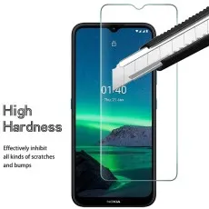 High-hardness tempered glass screen protector for Nokia 2.4, designed to resist scratches and bumps, ensuring durable and reliable screen protection..