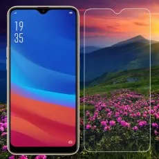 OPPO F9 with Tempered Glass Screen Protector, high-definition display