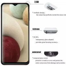 2.5D curved edge, 0.33mm ultra-transparent tempered glass screen protector with waterproof and scratch-resistant properties for Nokia C32.