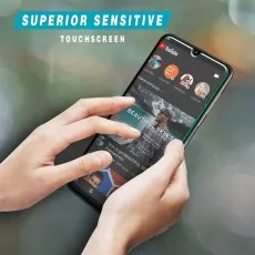 Ultra-sensitive touchscreen protector ensures smooth, responsive touch experience for Samsung Galaxy A02s