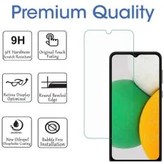 Premium quality 9H tempered glass screen protector for Galaxy A03 Core with anti-scratch, bubble-free, and oleophobic coating