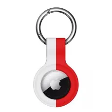 2x White And Red Airtag Key Chain