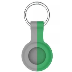 2x Grey and Green Airtag Key Chain