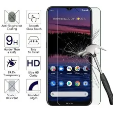 Nokia G20 Tempered Glass Screen Protector – 9H hardness, anti-scratch, ultra HD clarity, fingerprint-resistant, easy installation, and impact protection